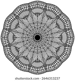 Beautiful Mandala Pattern Design. Tattoo design, mandala patterns, Arabic patterns, Rangoli, Alpona, Kolam, Paisley line art.   