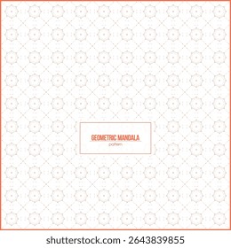 beautiful mandala pattern with diagonal dash lines