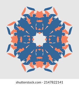 beautiful mandala pattern vector unique hand art floral pattern for decoration