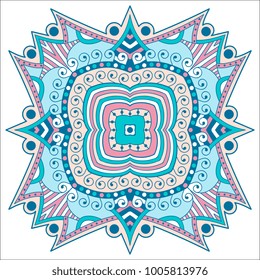 Beautiful mandala. Round ornamental pattern.