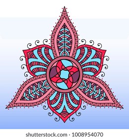 Beautiful mandala. Round ornamental pattern.
