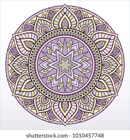 Beautiful mandala. Round ornamental pattern.