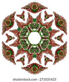 Beautiful mandala. Round ornamental pattern.