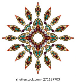 Beautiful mandala. Round ornamental pattern.
