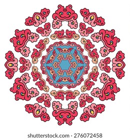 Beautiful mandala. Round ornamental pattern.