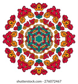 Beautiful mandala. Round ornamental pattern.