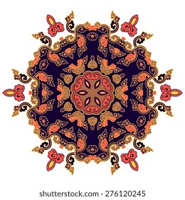 Beautiful mandala. Round ornamental pattern.