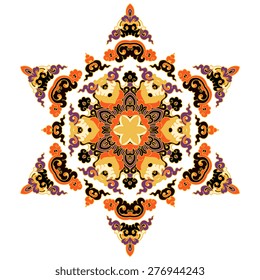 Beautiful mandala. Round ornamental pattern.