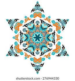 Beautiful mandala. Round ornamental pattern.