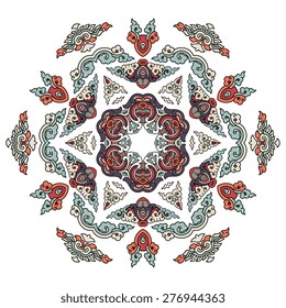 Beautiful mandala. Round ornamental pattern.