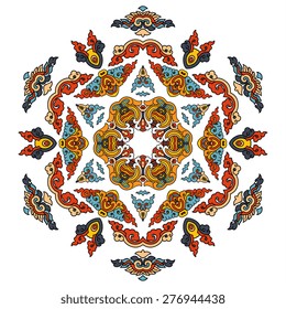 Beautiful mandala. Round ornamental pattern.