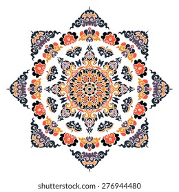 Beautiful mandala. Round ornamental pattern.