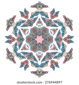 Beautiful mandala. Round ornamental pattern.