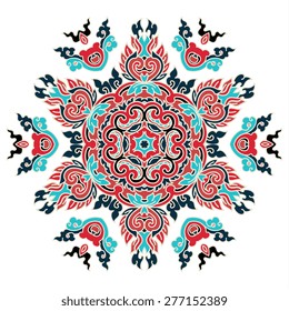 Beautiful mandala. Round ornamental pattern.