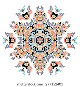 Beautiful mandala. Round ornamental pattern.