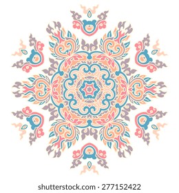 Beautiful mandala. Round ornamental pattern.