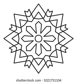 Beautiful mandala shape for drawing