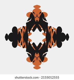 beautiful mandala symmetrical unique pattern vector for wall decoration