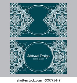 Beautiful Mandala. Vintage decorative element. Ethnic ornament. Invitation card