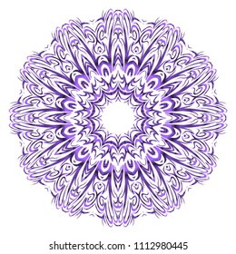 Beautiful Mandala. Vintage decorative elements. Hand drawn background. vector illustration