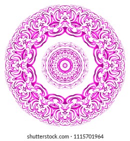 Beautiful Mandala. Vintage decorative elements. Hand drawn background. vector illustration