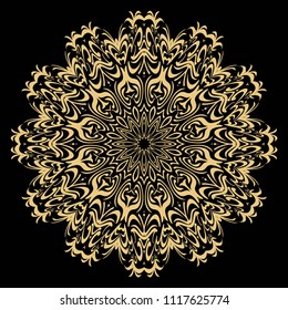 Beautiful Mandala. Vintage decorative elements. Hand drawn background. vector illustration