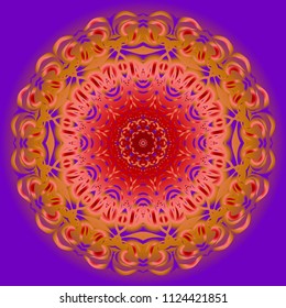 Beautiful Mandala. Vintage decorative elements. Hand drawn background. vector illustration