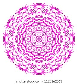 Beautiful Mandala. Vintage decorative elements. Hand drawn background. vector illustration