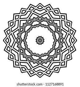 Beautiful Mandala. Vintage decorative elements. Beautiful Hand drawn background vector illustration