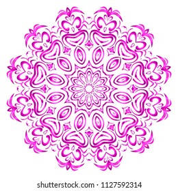 Beautiful Mandala. Vintage decorative elements. Hand drawn background. vector illustration