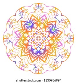 Beautiful Mandala. Vintage decorative elements. Beautiful Hand drawn background vector illustration