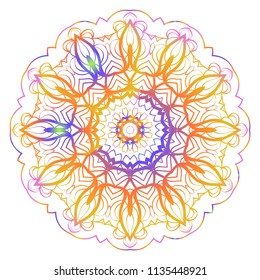 Beautiful Mandala. Vintage decorative elements. Beautiful Hand drawn background vector illustration