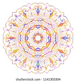 Beautiful Mandala. Vintage decorative elements. Beautiful Hand drawn background vector illustration