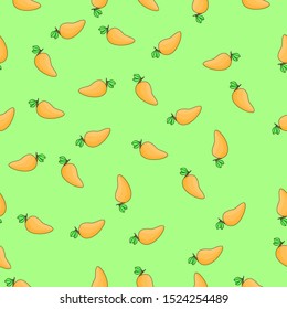 the beautiful mango seamless design with background for fabrics, factories and creative media