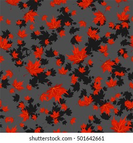 Beautiful maple seamless background