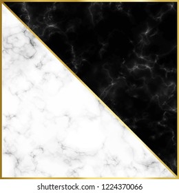 Beautiful marble background with gold lines vector