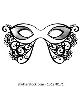 Beautiful Masquerade Mask (Vector), Patterned design