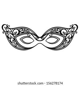 Beautiful Masquerade Mask (Vector), Patterned design