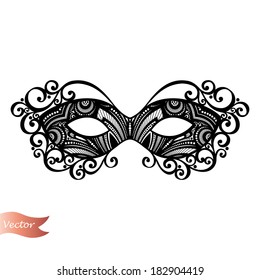 Beautiful Masquerade Mask (Vector), Patterned design