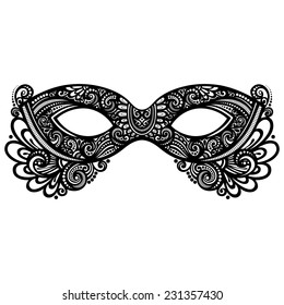Beautiful Masquerade Mask (Vector), Patterned design