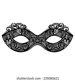 Beautiful Masquerade Mask (Vector), Patterned design