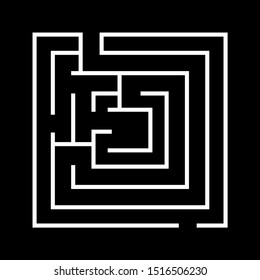 Beautiful Maze vector line icon