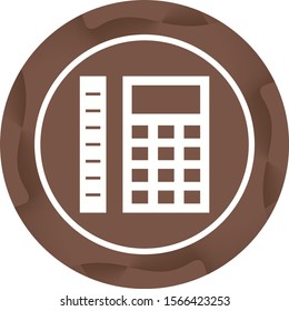 Beautiful Measurement Calculation Glyph Vector Icon