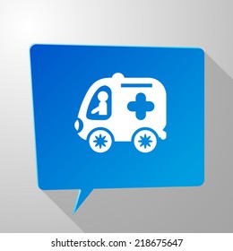 Beautiful Medical Car web icon