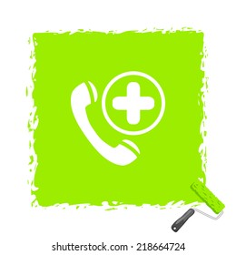 Beautiful Medical Phone Cross web icon