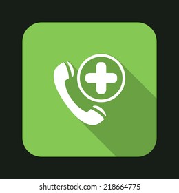 Beautiful Medical Phone Cross web icon