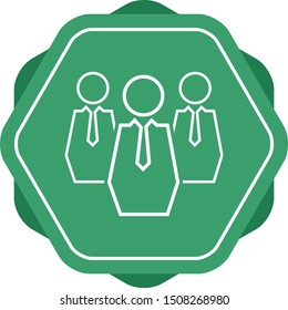 Beautiful Meeting vector line icon