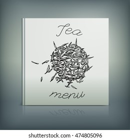 Beautiful Menu concept for an eating house, restaurant, coffee-room, tea-house, tea-room, tea-shop, cafe or roastery. Editable vector illustration based on a hand drawn elements.