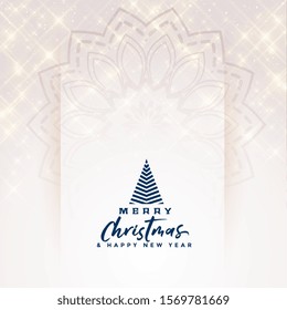 beautiful merry christmas elegant sparkles background design