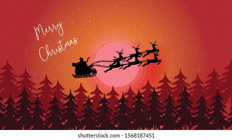 Beautiful merry Christmas vector artwork design 